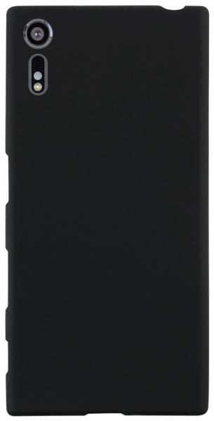 Sony Xperia XZ (F8331) szilikon tok matt-fényes keret fekete