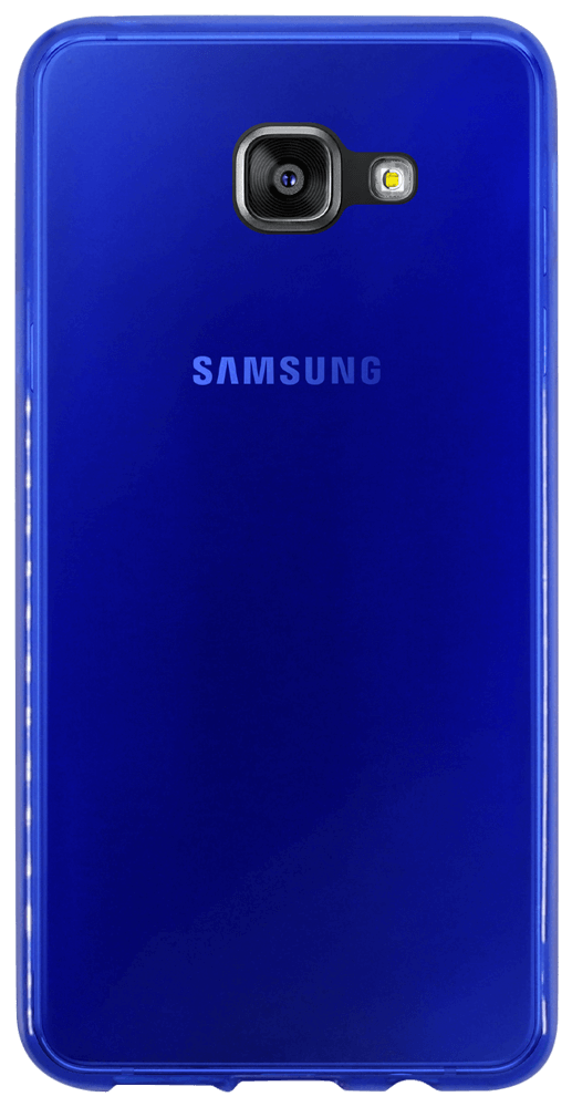 Samsung Galaxy A3 2016 (A310) szilikon tok matt-fényes keret kék