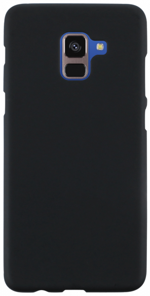 Samsung Galaxy A8 Plus 2018 Dual (A730) szilikon tok matt-fényes keret fekete