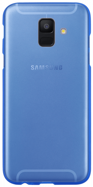 Samsung Galaxy A6 2018 (A600) szilikon tok matt-fényes keret kék