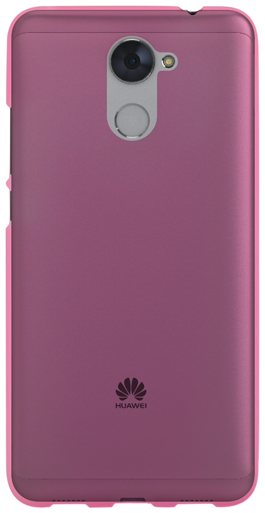 Huawei Y7 Prime 2017 szilikon tok matt-fényes keret rózsaszín