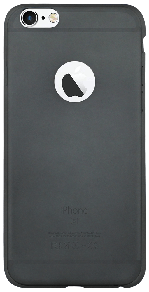 Apple iPhone 6 Plus szilikon tok logó kihagyós szürke