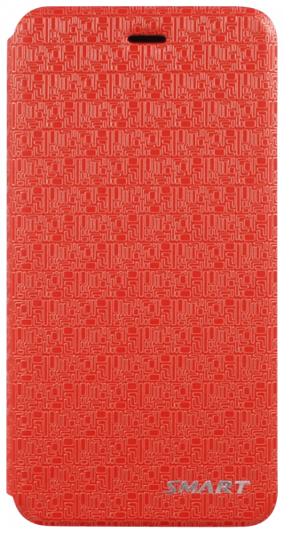 Apple iPhone 6S oldalra nyíló flipes bőrtok asztali tartó funkciós piros