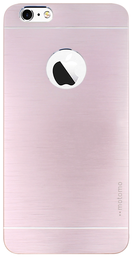 Apple iPhone 6 Plus kemény hátlap logó kihagyós szálcsiszolt mintás rózsaszín