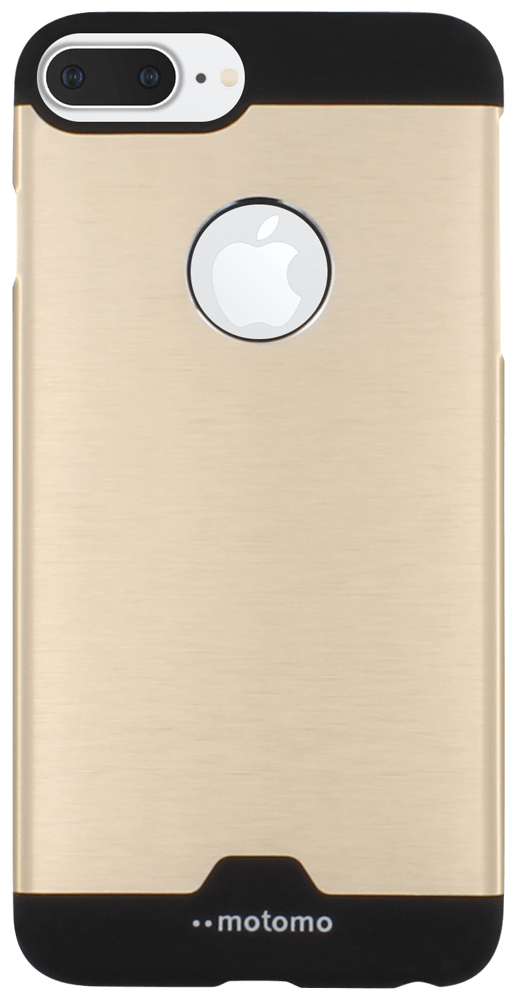 Apple iPhone 8 Plus kemény hátlap gyári MOTOMO logó kihagyós arany