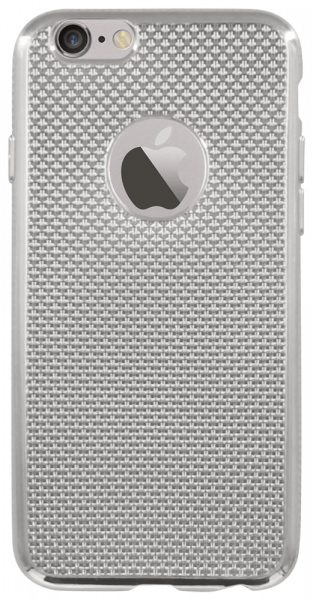 Apple iPhone 6S szilikon tok logó kihagyós ezüst