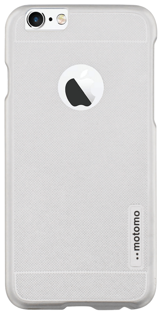 Apple iPhone 6 kemény hátlap gyári MOTOMO logó kihagyós szilikon betét szürke