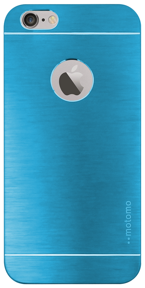 Apple iPhone 6S kemény hátlap logó kihagyós fém hátlappal kék