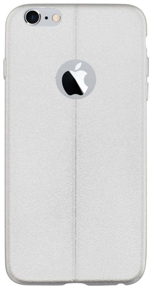 Apple iPhone 6S Plus szilikon tok logó kihagyós ezüst