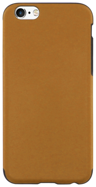Apple iPhone 6 szilikon tok bőrhatású narancssárga