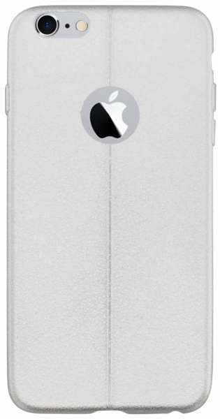 Apple iPhone 6 Plus szilikon tok logó kihagyós ezüst