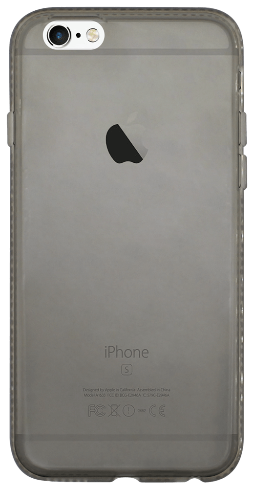 Apple iPhone 6S szilikon tok strasszköves füstszínű
