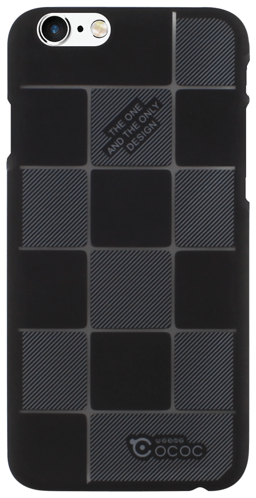 Apple iPhone 6S kemény hátlap sakktábla minta fekete