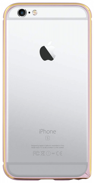 Apple iPhone 6S bumper arany színű keret rózsaszín