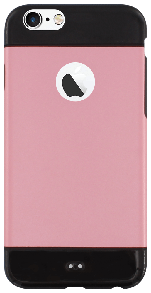 Apple iPhone 6 szilikon tok logó kihagyós rózsaszín