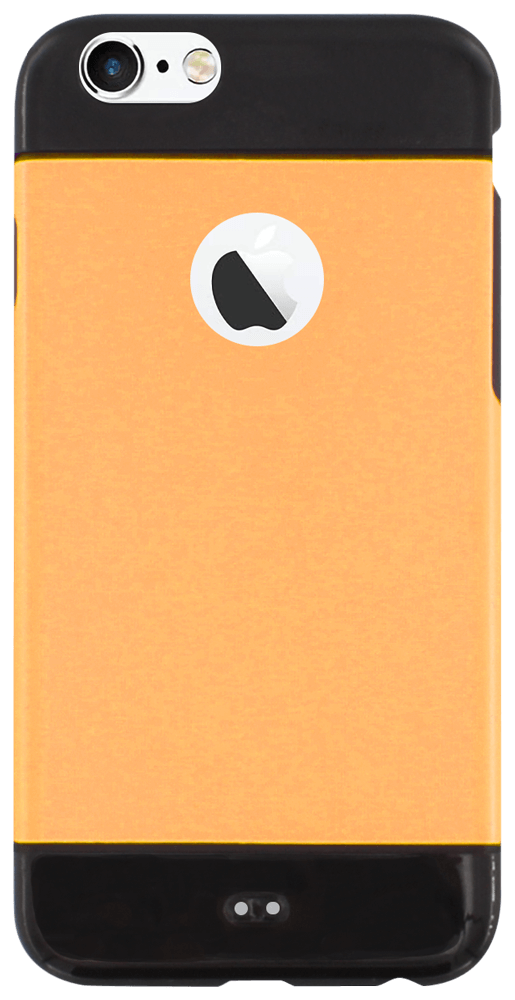 Apple iPhone 6S szilikon tok logó kihagyós narancssárga