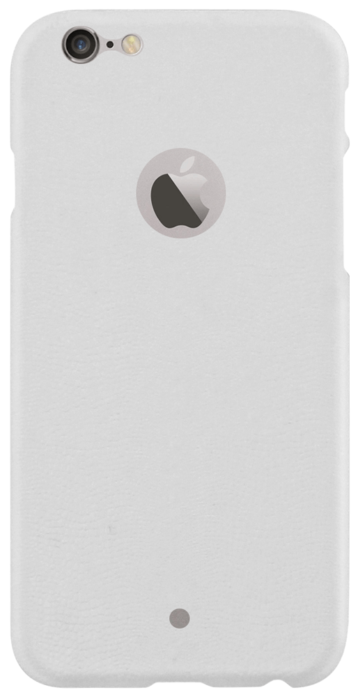 Apple iPhone 6S kemény hátlap logó kihagyós kígyóbőr hatás fehér