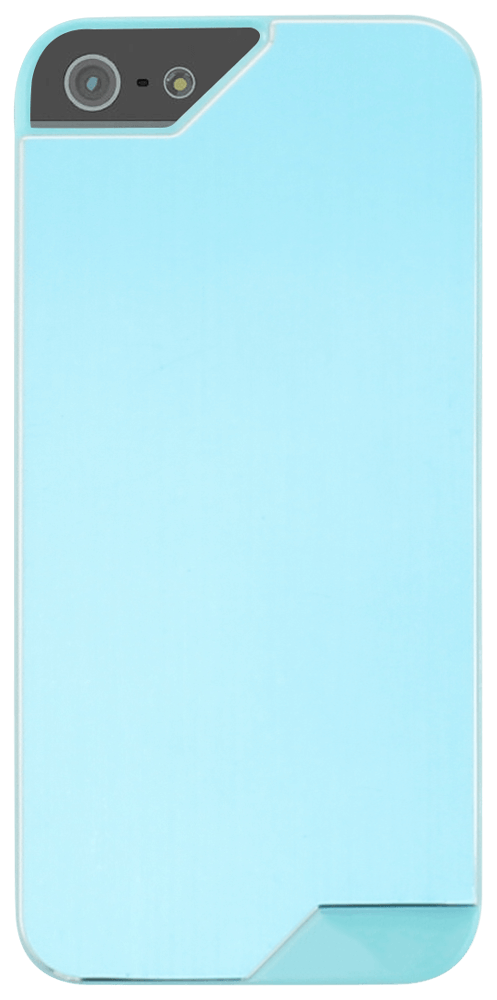 Apple iPhone 5 kemény hátlap fém hátlappal kék