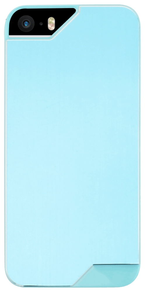 Apple iPhone 5S kemény hátlap fém hátlappal kék