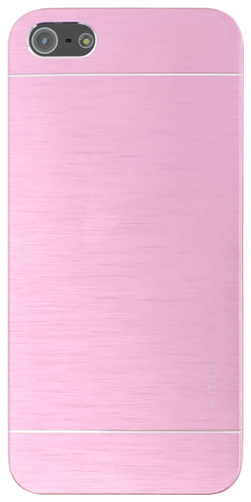 Apple iPhone 5 kemény hátlap fém hátlappal rózsaszín