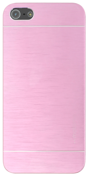 Apple iPhone 5 kemény hátlap fém hátlappal rózsaszín