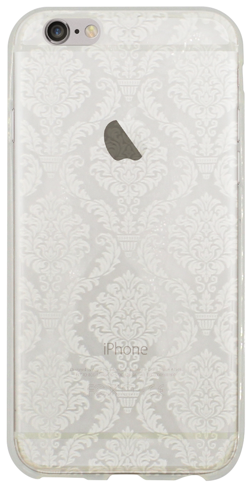 Apple iPhone 6 szilikon tok damaszkuszi virágminta átlátszó