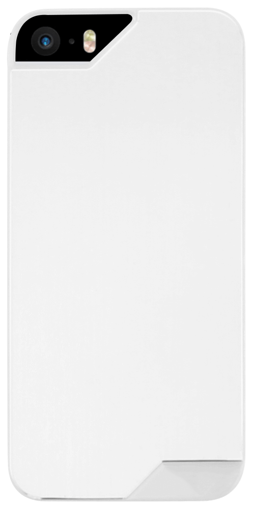 Apple iPhone 5S kemény hátlap fém hátlappal fehér