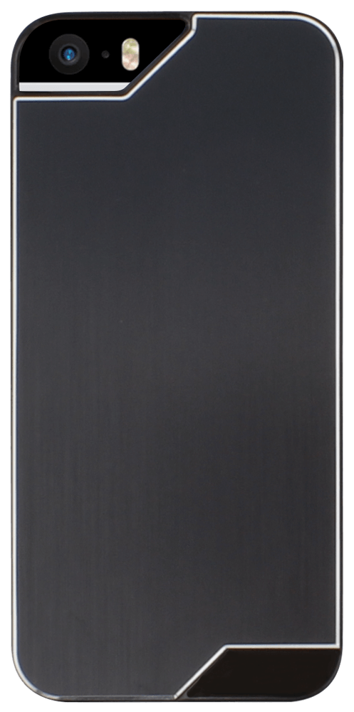 Apple iPhone SE (2016) kemény hátlap fém hátlappal fekete