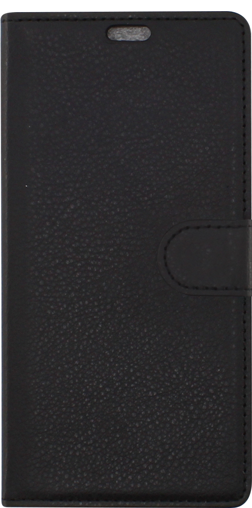 Huawei Mate 20 Pro oldalra nyíló flipes bőrtok asztali tartó funkciós fekete