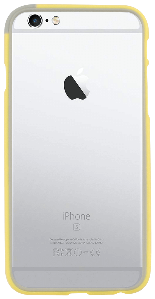 Apple iPhone 6S bumper szürke/sárga