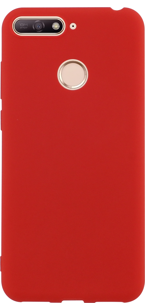 Huawei Y6 Prime 2018 szilikon tok matt piros