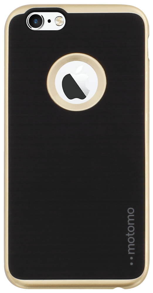 Apple iPhone 6 szilikon tok logó kihagyós szálcsiszolt mintás fekete