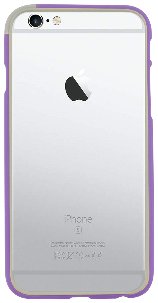 Apple iPhone 6S bumper szürke/lila