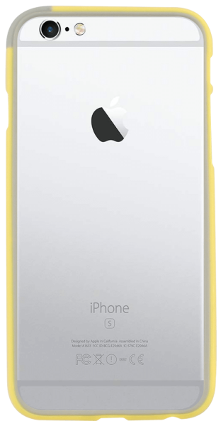 Apple iPhone 6 bumper szürke/sárga