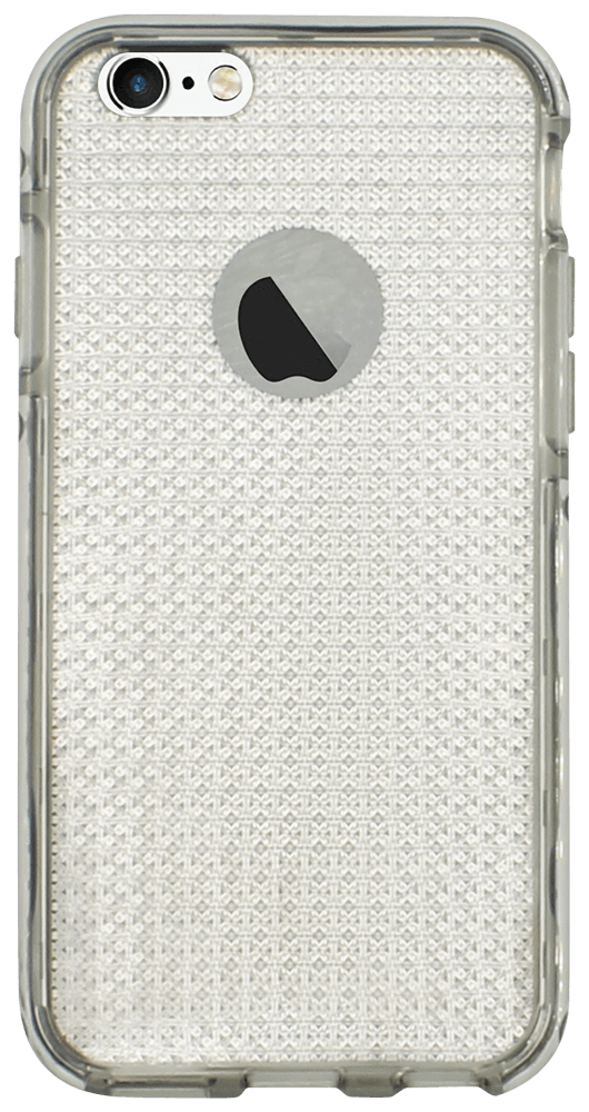 Apple iPhone 6S szilikon tok logónál átlátszó füstszínű