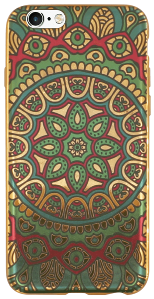 Apple iPhone 6S szilikon tok mandala mintás színes