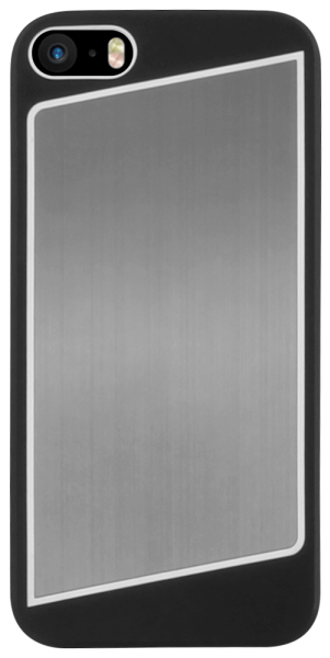 Apple iPhone SE (2016) kemény hátlap fém hátlappal fekete