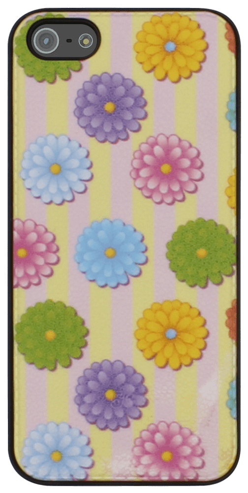 Apple iPhone 5 kemény hátlap virágmintás színes