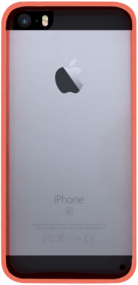 Apple iPhone SE (2016) kemény hátlap szilikon keret víztiszta