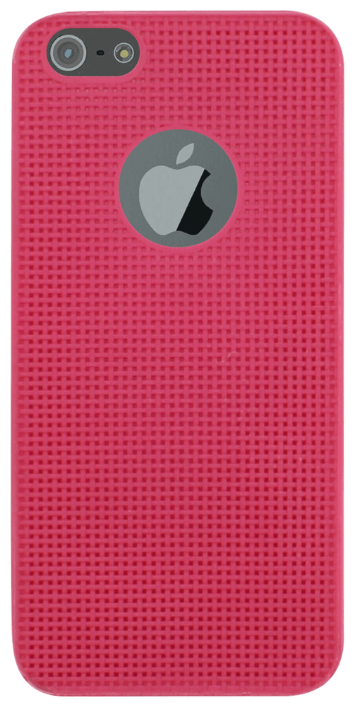 Apple iPhone 5 szilikon tok logó kihagyós rózsaszín