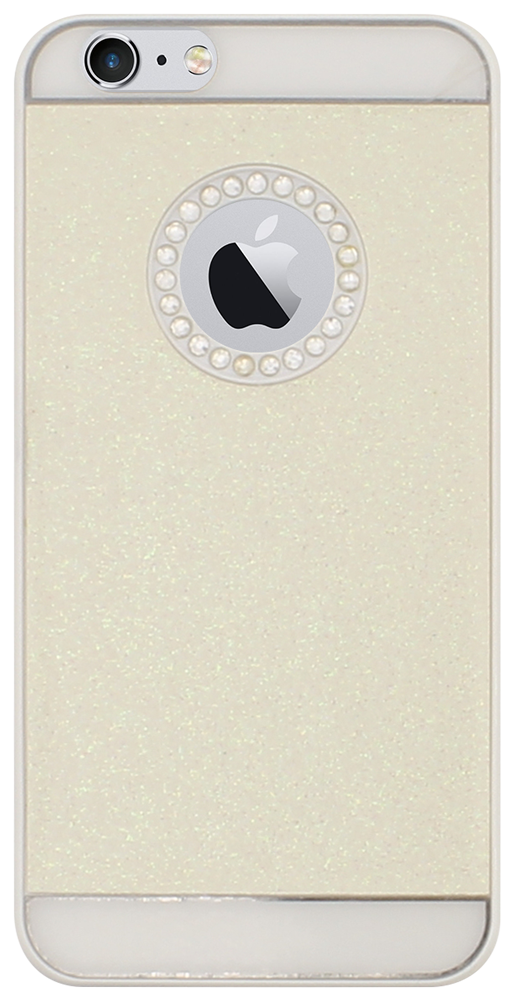Apple iPhone 6S kemény hátlap csillogó, logó kihagyós bézs