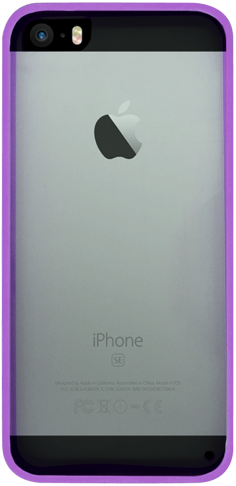 Apple iPhone 5S kemény hátlap szilikon kerettel víztiszta