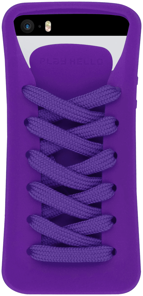 Apple iPhone SE (2016) szilikon tok cipő mintájú lila
