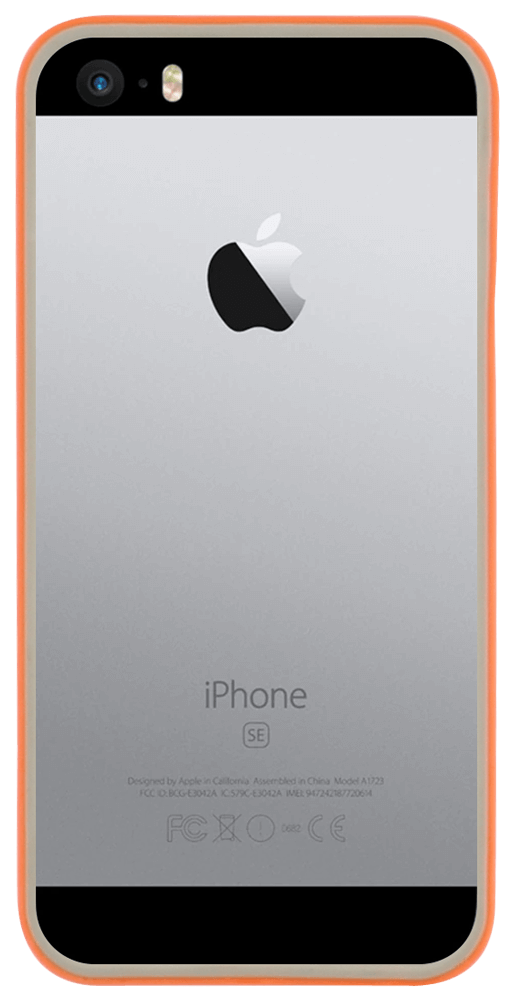 Apple iPhone 5S bumper szürke/narancs