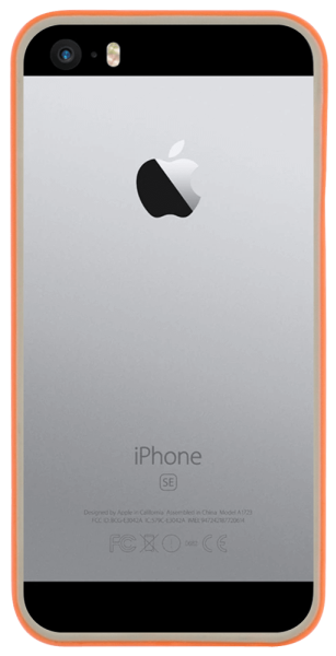 Apple iPhone 5S bumper szürke/narancs