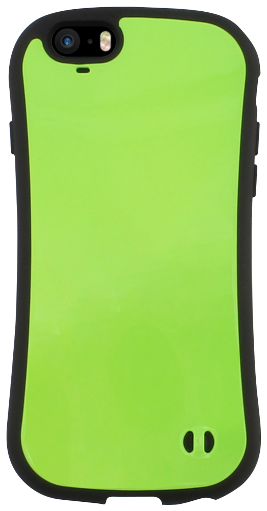 Apple iPhone SE (2016) kemény hátlap ütésálló fekete/zöld