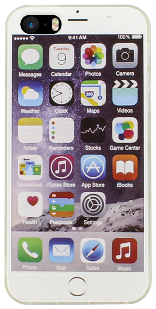 Apple iPhone SE (2016) kemény hátlap iPhone widget mintás fehér