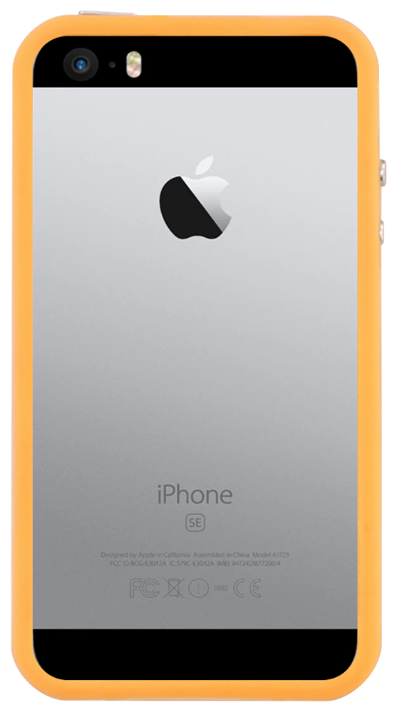Apple iPhone SE (2016) bumper narancssárga/átlátszó