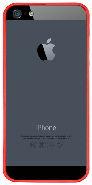 Apple iPhone 5 bumper piros