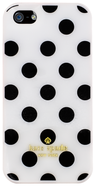 Apple iPhone 5 kemény hátlap pöttyös mintás rózsaszín/fehér
